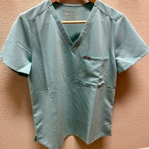FIGS Women's- Catarina One Pocket Scrub Top - S (Seaglass)